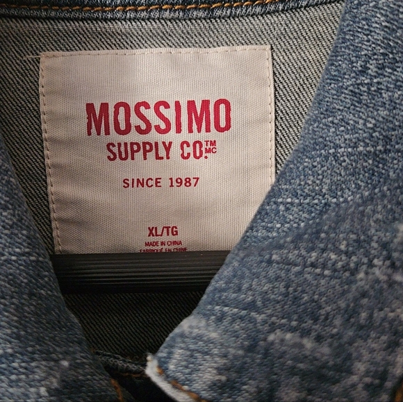 One of a kind Upcycled Jean vest with southwest pattern and fringe - Picture 2 of 3